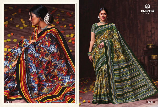 Deeptex Mother India Vol 46 Regular Wear Wholesale Cotton Printed Sarees
